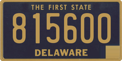 DE license plate 815600