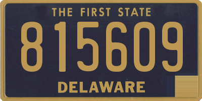 DE license plate 815609