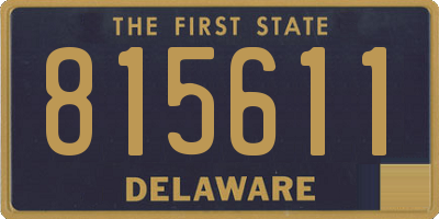 DE license plate 815611