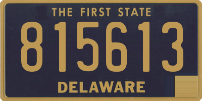 DE license plate 815613