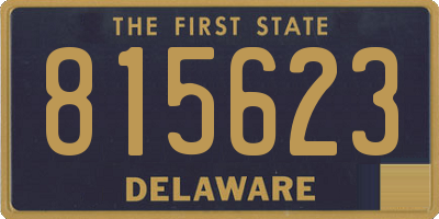 DE license plate 815623