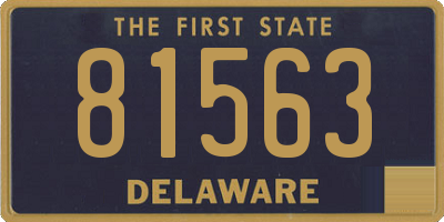 DE license plate 81563