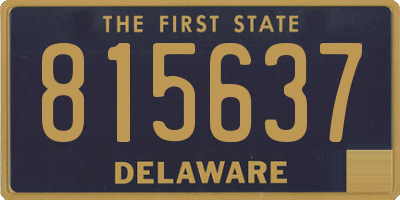 DE license plate 815637