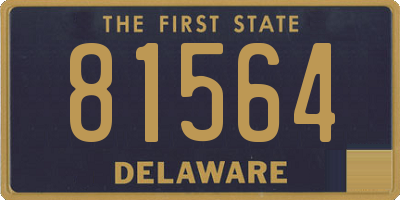 DE license plate 81564