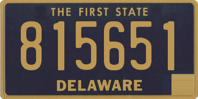 DE license plate 815651