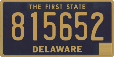 DE license plate 815652