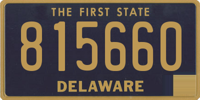 DE license plate 815660