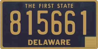 DE license plate 815661