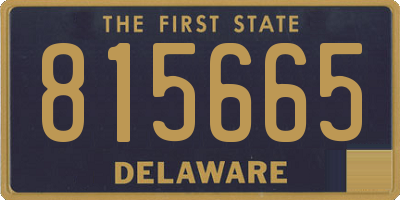 DE license plate 815665