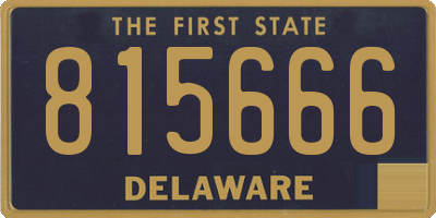 DE license plate 815666