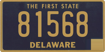 DE license plate 81568