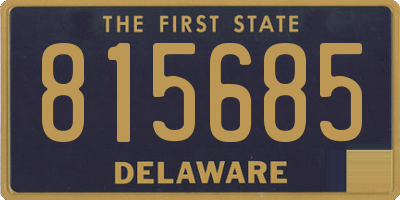 DE license plate 815685