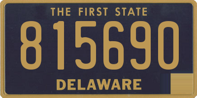 DE license plate 815690
