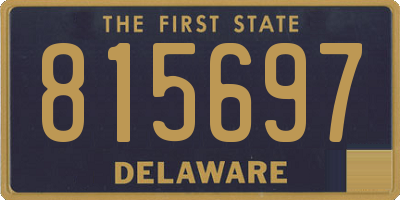 DE license plate 815697