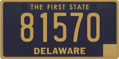 DE license plate 81570