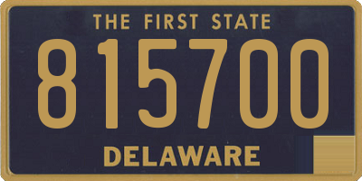 DE license plate 815700