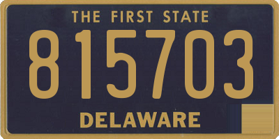DE license plate 815703