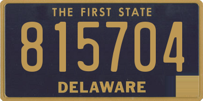 DE license plate 815704