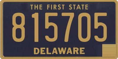 DE license plate 815705