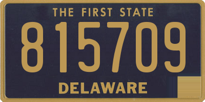 DE license plate 815709
