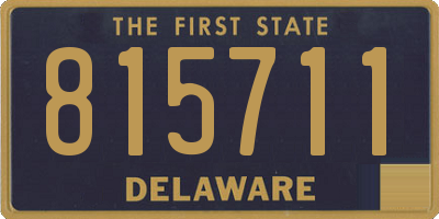 DE license plate 815711
