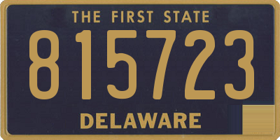 DE license plate 815723