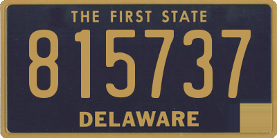 DE license plate 815737