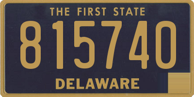 DE license plate 815740