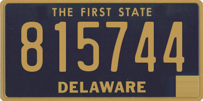 DE license plate 815744