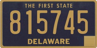 DE license plate 815745