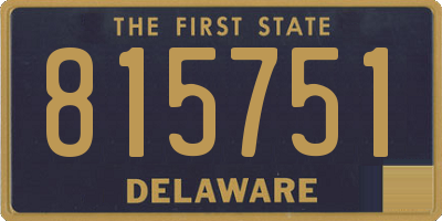 DE license plate 815751