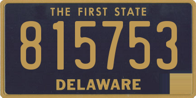 DE license plate 815753