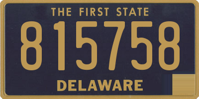DE license plate 815758
