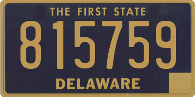 DE license plate 815759