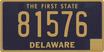 DE license plate 81576