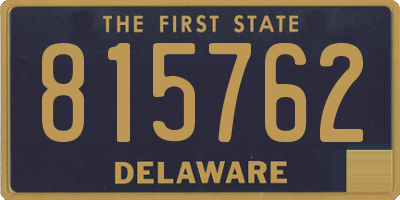 DE license plate 815762