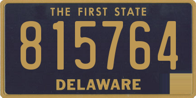DE license plate 815764