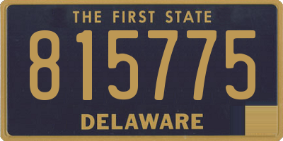 DE license plate 815775