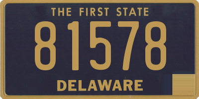 DE license plate 81578