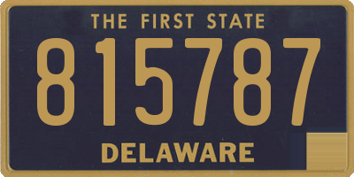 DE license plate 815787