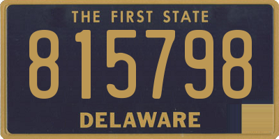 DE license plate 815798