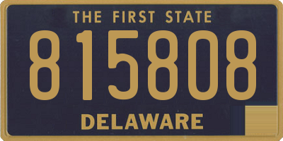 DE license plate 815808