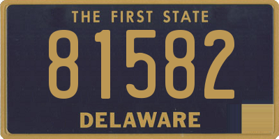 DE license plate 81582