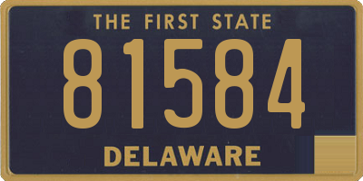 DE license plate 81584