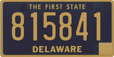 DE license plate 815841