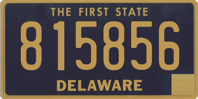 DE license plate 815856