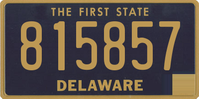 DE license plate 815857