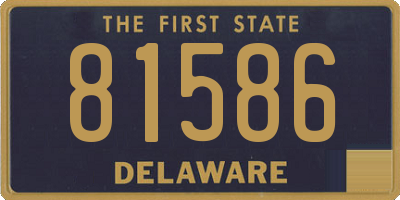 DE license plate 81586