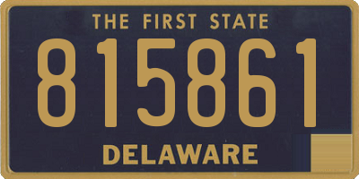 DE license plate 815861