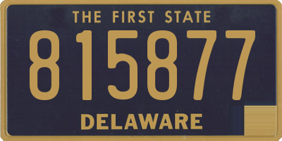 DE license plate 815877